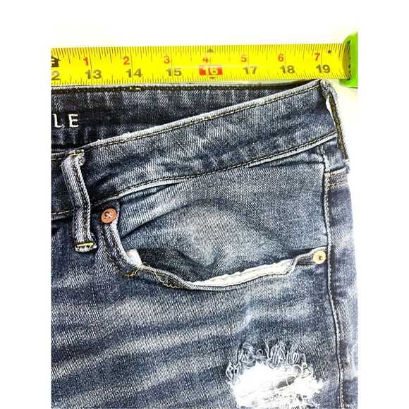 American Eagle Men's Blue Slim Fit Jeans AirFlex Size 38x32 - Picture 4 of 11